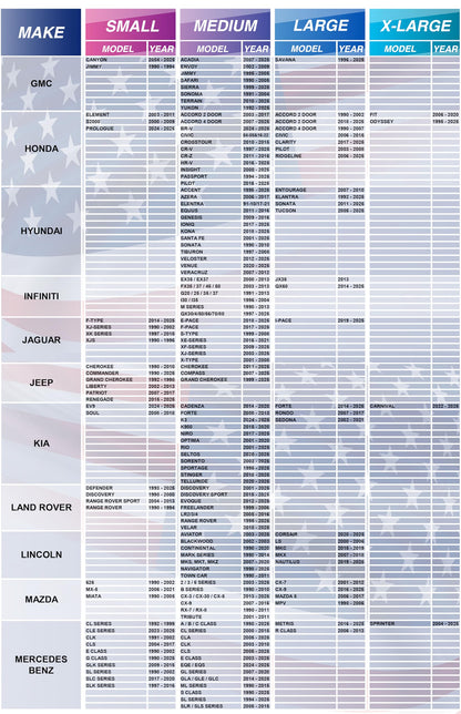 Autopect Windshield Sun Shade - American Flag Design, High-Resolution Sun Visor for Car, Truck, SUV with Mirror Cut-Out for Interior Sun Protection, Foldable Car Sun Shade (Black and White, X-Large)