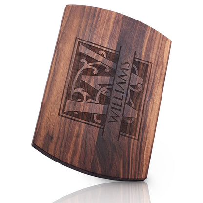 Blue Ridge Mountain Gifts Personalized Cutting Board for Wedding or Anniversary - Laser Engraved Wood Board - Custom Charcuterie Food Tray, Christmas Gift for Kitchen- Gift for Mom, Gift for Dad