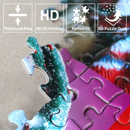 Blueforest Halloween 1000 Piece Jigsaw Puzzle for Adults - Spooky Ghosts, Skeletons, Pumpkins, Witch & Haunted House Puzzle, Challenging Fun Adult Puzzles for Relaxation, Decor & Gifts