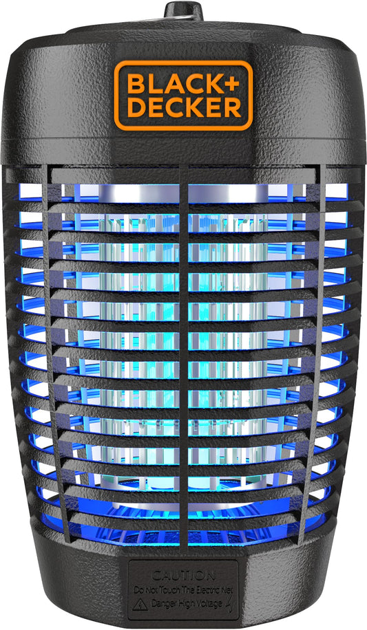 BLACK+DECKER Bug Zapper- Mosquito Repellent Outdoor & Fly Traps for Indoors- Mosquito Killer & Fly Zapper - Gnat & Moth Traps for Home, Deck, Garden, Patio & More