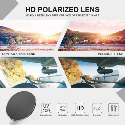 HAOLOTA Women's Polarized Sunglasses - Fashionable Wraparound Butterfly Design with UV400 Protection