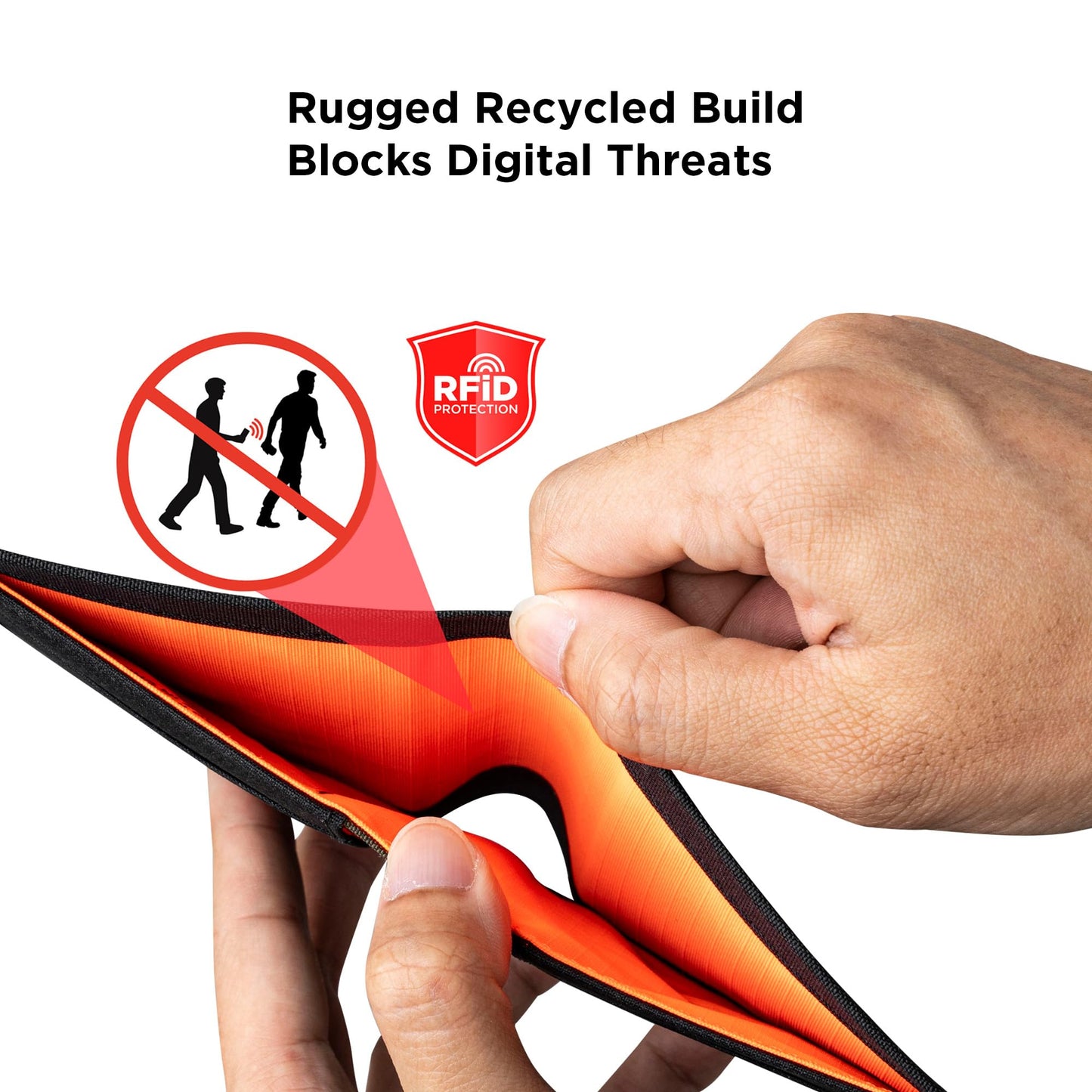 ALPAKA Ark Bifold Cash Wallet - Minimalist Front Pocket Wallet for Men Daily Use,Magnetic Closure for Security with RFID Blocking,Holds 8-12 Cards Plus Cash,Weatherproof Fabric,Black Axoflux 300D