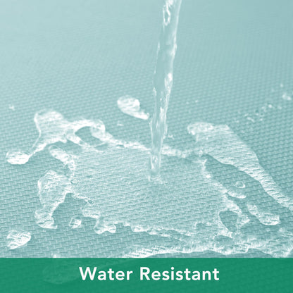 Biscaynebay Round Tablecloth 60 Inch-Auqa Blue Outdoor Fabric Table Cover-Small Circle Folding Table Cloths Linen Water Resistant for Kitchen Dining Picnic Patio Outdoor Party Restaurant Tables