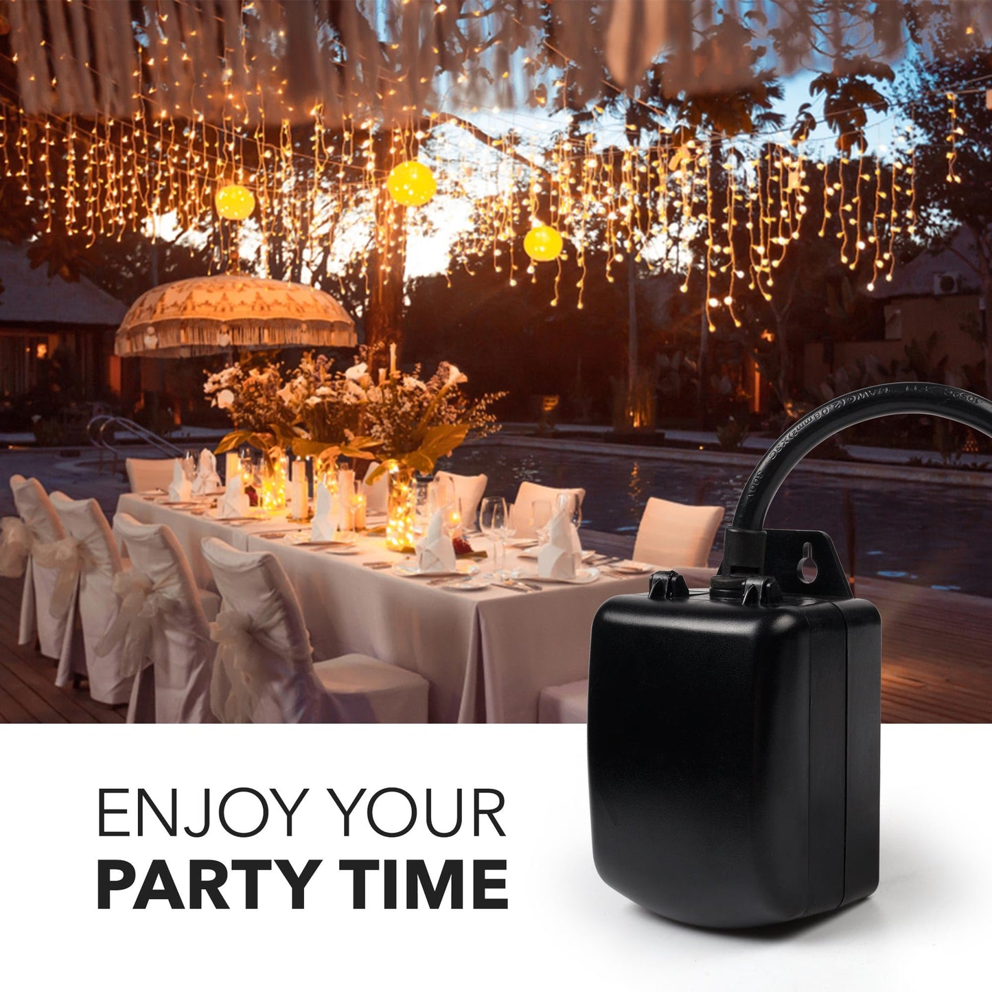 BN-LINK 24 Hour Heavy Duty Mechanical Timer, Outdoor Timer Outlet Waterproof with 15 Minutes Intervals, 2 Grounded Outlets for Christmas Lights Pool Pump,15A 1/2HP, ETL Listed