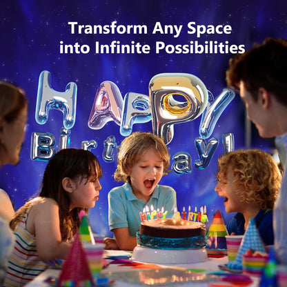 Brizled Galaxy Projector Pro, 4K Glasses-free 3D Holographic Projector with 90+ Dynamic Themes, Star Light with Stereo Bluetooth Speaker, Remote Nebula Night Light for Room Halloween Christmas Decor