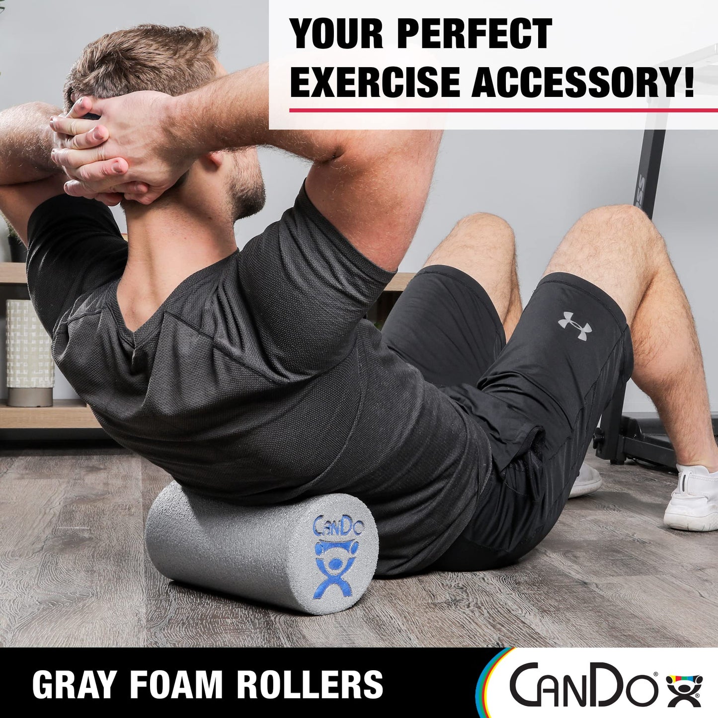 CanDo-30-2500 Plus Foam Roller, 6" X 36", Round