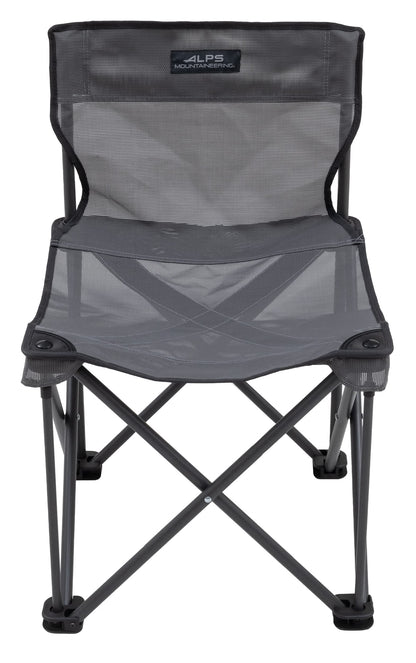 ALPS Mountaineering Adventure Folding Camping Chairs - Durable Mesh Fabric Over Powder Coated Aluminum with Simple Compact Design and Shoulder Carry Bag, Charcoal