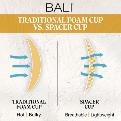 Bali Women's One Smooth U Posture Boost W/Eversmooth Back Underwire Bra, Nude, 40D