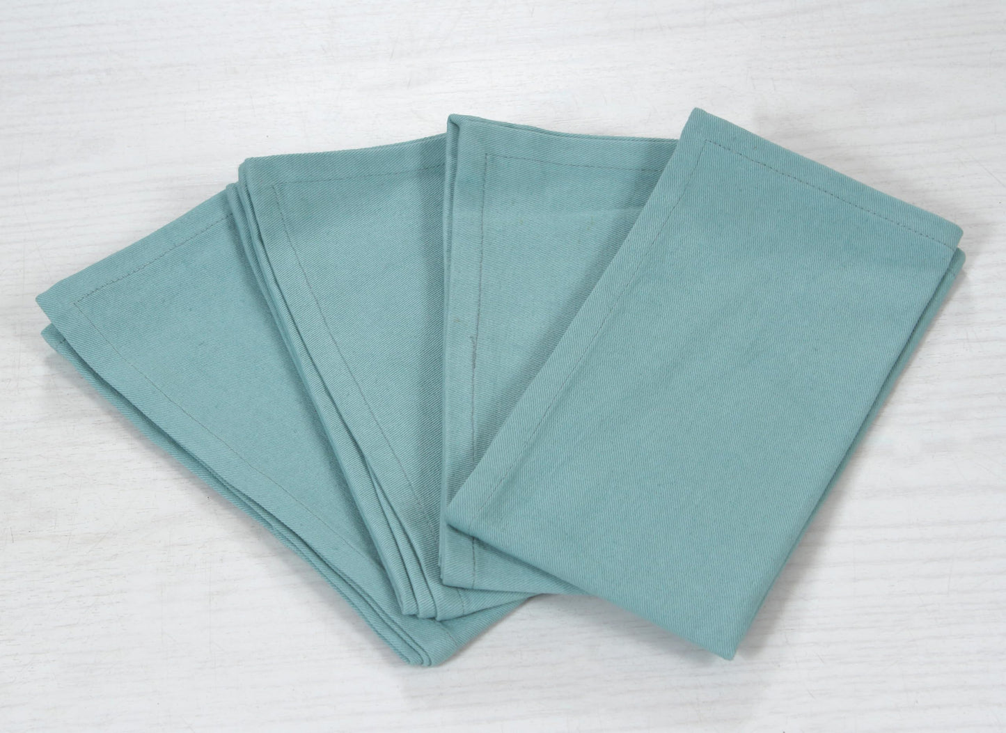 ACCENTHOME Cloth Napkins Set of 12 18x18 inch 100% Cotton Dinner Napkin Washable Hotel Quality Reusable Kitchen & Table Linen for Fall Thanksgiving Family Dinners Weddings & Everyday Use - Blue