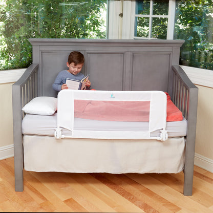 hiccapop Convertible Crib Bed Rail for Toddlers, Crib Rail Guard with Reinforced Anchor Safety