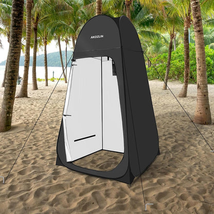 AKOZLIN Portable Pop Up Shower Tent Instant Privacy Dressing Changing Shelter Outdoor Shower Room Camp Toilet Tent
