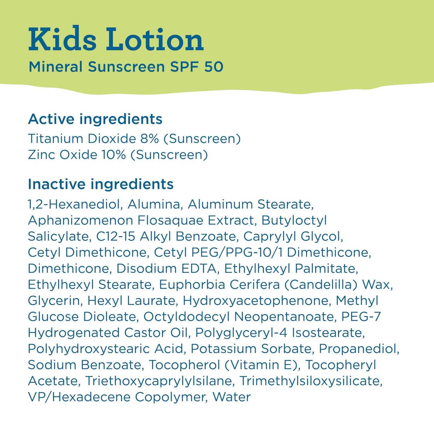 Blue Lizard Kids Mineral SPF 50 Sunscreen Lotion, 100% Mineral, Children’s Sunscreen, Water-Resistant Formula, Paraben-Free, Fragrance-Free, 5 fl oz