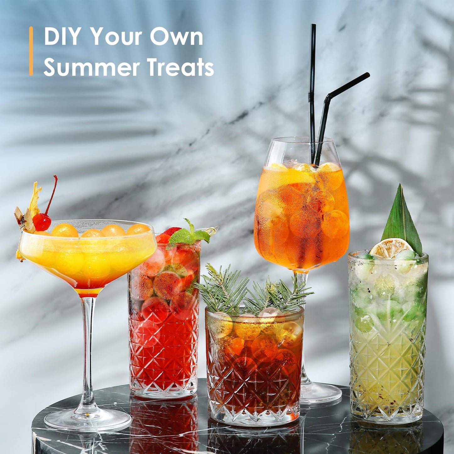 WIBIMEN Ice Cube Tray with Lid and Bin - Round Ice Trays for Freezer with Lid - Ice Cube Trays for Freezer with Ice Container (0.8"-2PACK Blue)