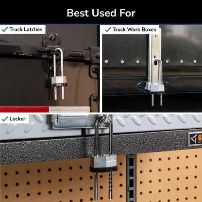 BRINKS - 44mm Laminated Steel Keyed Padlock with Adjustable Shackle - Chrome Plated with Hardened Steel Shackle