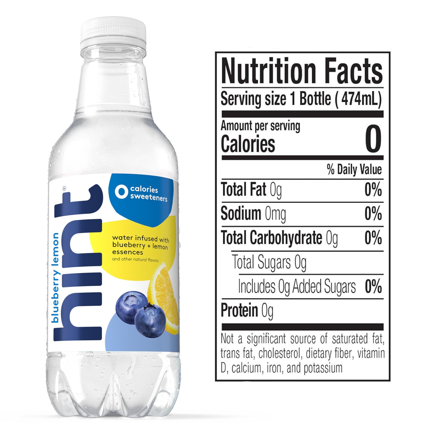 Hint Fruit-Infused Bottled Water, 4-Flavor White Variety Pack - Sugar Free Flavored Water with Zero Calories, Naturally Flavored, and No Artificial Sweeteners - 16 Fl Oz (Pack of 12)
