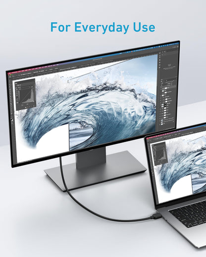 Anker HDMI Cable 8K@60Hz, 6FT Ultra HD 4K@120Hz HDMI 2.1 Cord,48 Gbps Certified Ultra High-Speed,Compatible with PlayStation 5,Xbox,Samsung TVs,and More