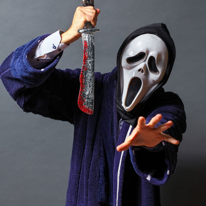 Cagemoga 5 Pack Halloween Fake Machetes Plastic Machette Knife Prop Realistic Knife Prop for Halloween Party Costume Accessory