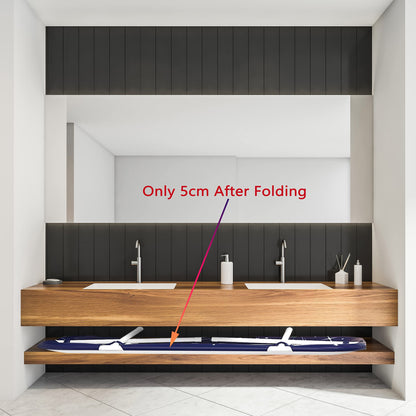 53" Extra Large Portable Foldable Bathtub with Metal Frame for Adult, Family SPA Soaking Tub with Cover for Small Bathroom, Thicken Multiple Layer Bathtub with Lid (53" Milk with Metal Frame)