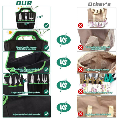 84 PCS Garden Tools Set,10pcs Succulent Tools Set Included 6pcs Large Heavy Duty Aluminum Gardening Hand Tools 12.5IN with Garden Tool Bag,Gloves Sprayer etc.Gardening Gifts for Men Women Garden Gifts