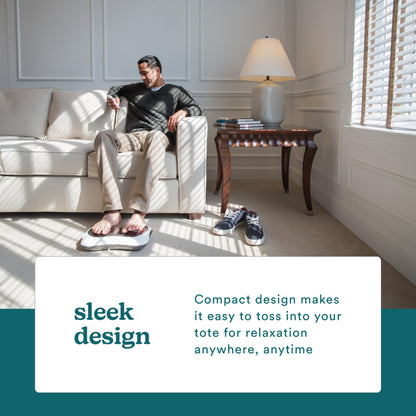 HoMedics Deluxe Shiatsu Foot Massager with Heat – Therapeutic Kneading & Rolling Foot Massager Machine, 4 Rotational Heads with 10 Massage Nodes, Toe-Touch Control