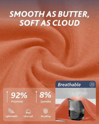 CAMPSNAIL Workout Biker Shorts Women - 3"/5"/8" High Waisted Tummy Control Spandex Booty Volleyball Shorts for Yoga Dance Orange