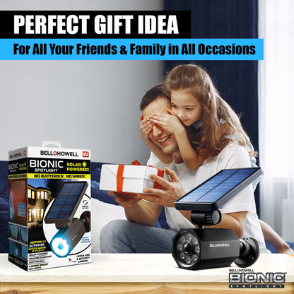 Bell+Howell Bionic Spotlight Motion Solar Spot Lights Outdoor Waterproof, Landscape Light, Outdoor Solar Yard Lighting Weather Resistant, Super Bright LED Lights, for Garden, Lawn As Seen On TV