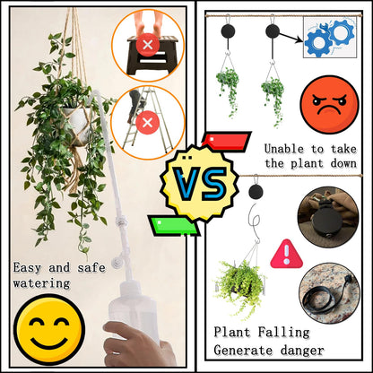 BKSAI Hanging Plant Plant Watering Bottle Update Multifunction Watering can with Long Spout Can Anti-backflow Watering System | Indoor or Outdoor | U.S.A Patent Design