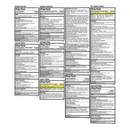 Be Smart Get Prepared First Aid Kit Hard Red Case 326 Pieces Exceeds OSHA and ANSI Guidelines 100 People - Office, Home, Car, School, Emergency, Survival, Camping, Hunting and Sports (20HBC01015REV3)