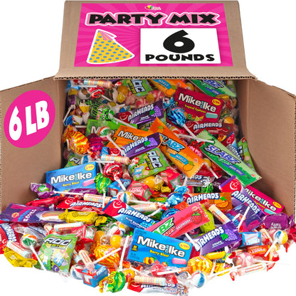 Candy Bulk Assortment - 6 Pounds - Candies Filler - Birthday Pinata Stuffers - Individually Wrapped