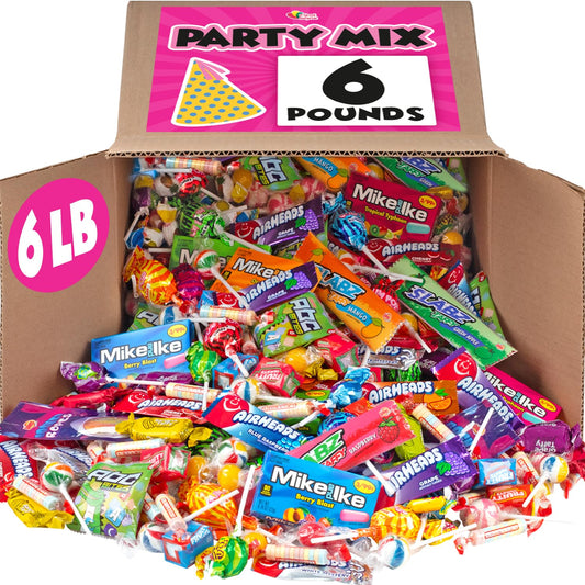Candy Bulk Assortment - 6 Pounds - Candies Filler - Birthday Pinata Stuffers - Individually Wrapped