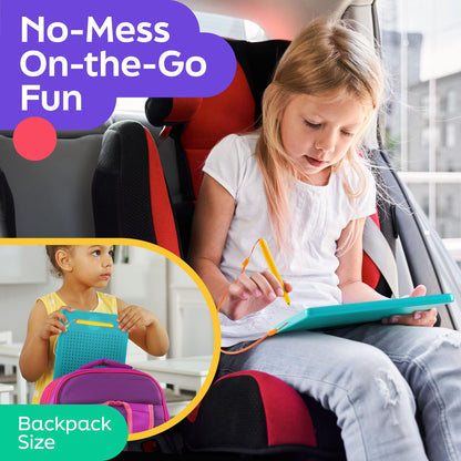 AYNAT FUN Magnetic Drawing Board for Kids & Toddlers with Beads and Magnet Stylus Pen - Magnetic Tablet Toy for Airplane & Car Ride Activities for Kids