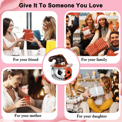 ARVALILS Pumpkin Hat Halloween Charm 925 Sterling Silver Charm Fits Women's Charm Bracelet & Necklace Halloween Jewelry Gifts for Women