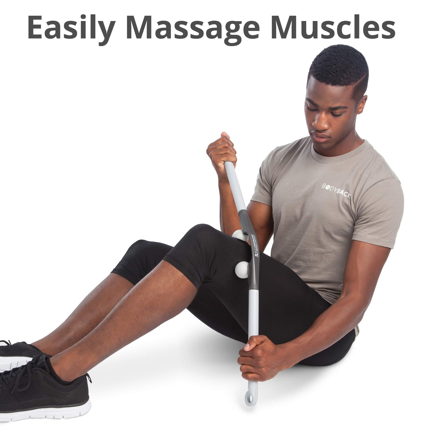 Body Back AccuMassage - Dual Pressure Point Massage Tool & Massage Hammer - 2 in 1 Design - Shiatsu Neck Massager Tool, Golf Ball Percussion Massager for Deep Tissue