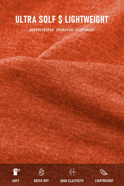 Hibelle Workout Tops for Women, Racerback Spaghetti Strap Tank Tops Loose Fit Ribbed Flowy Sleeveless Activewear Ruched Scoop Neck Fitness Workout Clothes Plus Size Summer Dress Orange L