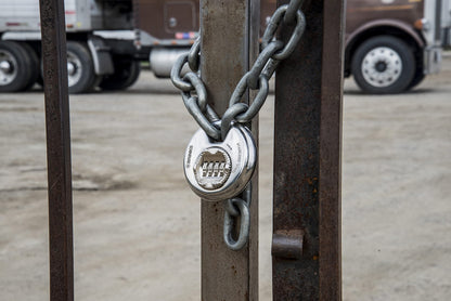 BRINKS – Heavy Duty Combination Padlock – 80mm Chrome Plated Lock with Hardened Steel Shackle – Resettable Security Lock for Storage Lockers, Toolboxes, Outdoor & Indoor Sheds, and More