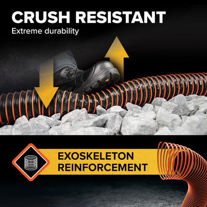 Camco RhinoEXTREME 20' RV Sewer Hose Kit – Premium Sewer Kit — Pre-Assembled & Ready-to-Use — Includes 4-in-1 Dump Station Adapter & Storage Caps — Crush & Abrasion Resistant (21012)