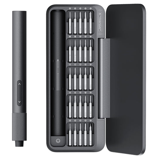 HOTO 25-in-1 Mini Electric Screwdriver, 3.7V Precision Screwdriver Set, USB-C Rechargeable, Compact Magnetic Tool for Phone, Laptop, Camera, DIY Projects, Electronics Repair