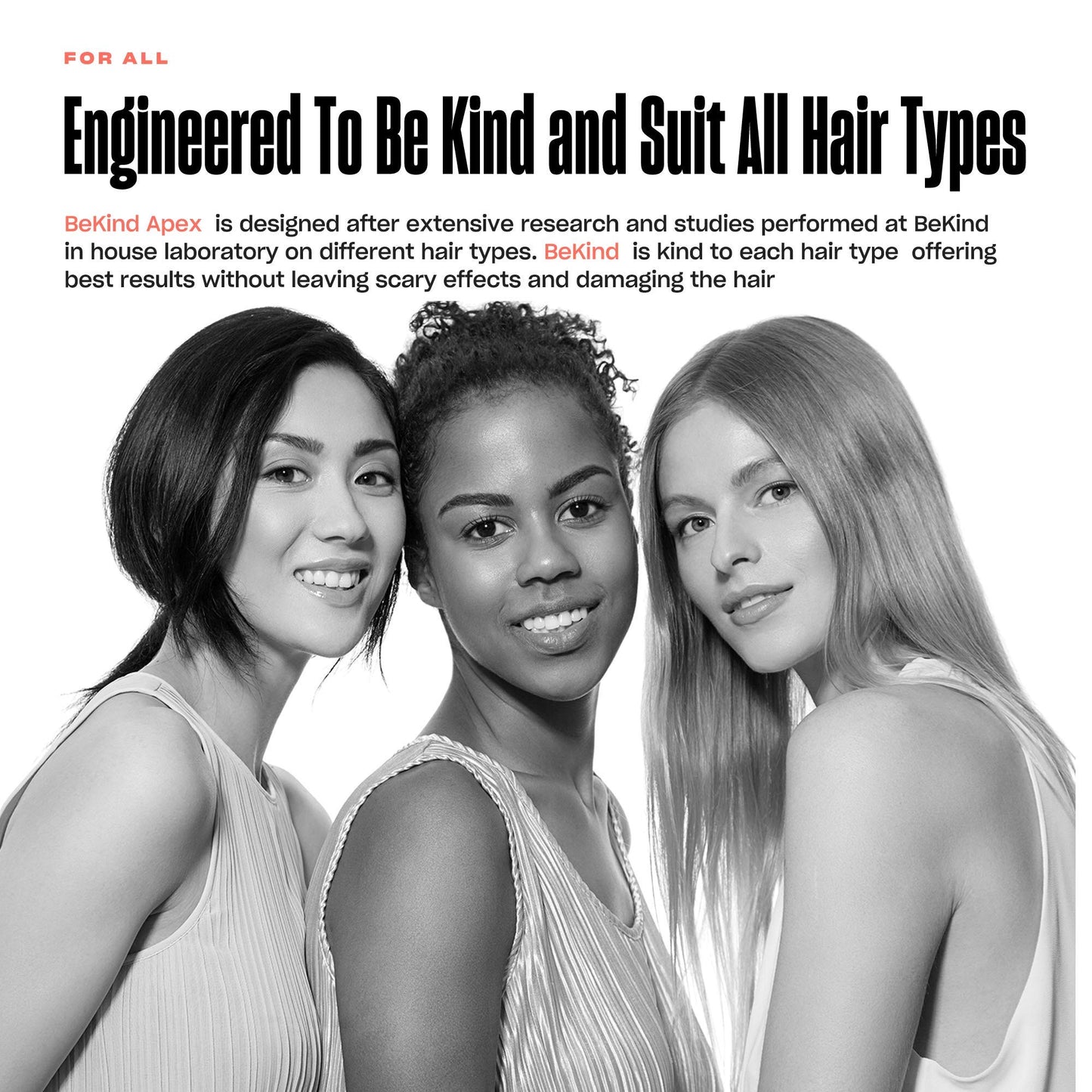 Bekind Apex 2-in-1 Hair Straightener Flat Iron | 1“ 460°F Straightener and Curler for All Hairstyles | UltraSmooth Tech | 15s Fast Heating & Temp Memory | Gift Set for Girls Wome (Galaxy Gray)