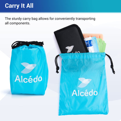 Alcedo Suture Practice Kit for Medical Students | Complete Set (32 Pieces) Include Durable Large Suturing Pad with Pre-Cut Wounds, Tools Kit, and Suture Threads | Perfect for Practice, Demonstration