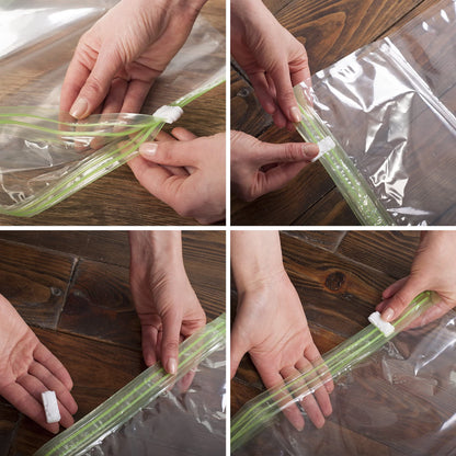 8 Space Saver Bags, No Vacuum Needed, Roll-Up Compression Packing, Travel Essentials, For Suitcases