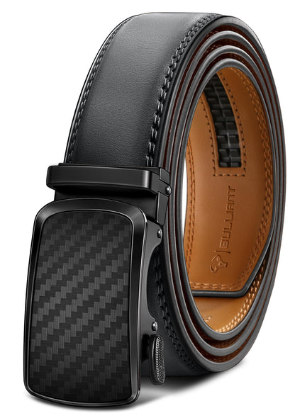 BULLIANT Men's Belt,Brand Ratchet Belt Of Genuine Leather For Gift Men Dress,Size Customized(Dark Gray,30"-36" Waist Adjustable)