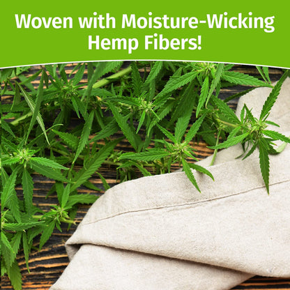 Hempvana Straight 8 Fully Adjustable Lightweight Posture Corrector, AS-SEEN-ON-TV, Helps Relieve Back Strain, Slouching & Text Neck, Moisture-Wicking Hemp Fibers, Eight Points of Support, Unisex