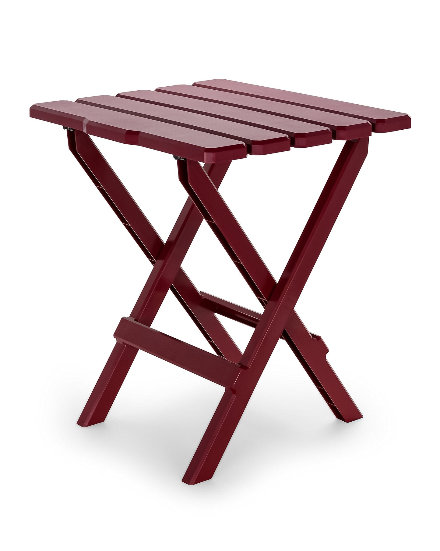 Camco 51694 Red Large Adirondack Portable Outdoor Folding Side Table, Perfect for The Beach, Camping, Picnics, Cookouts and More, Weatherproof and Rust Resistant