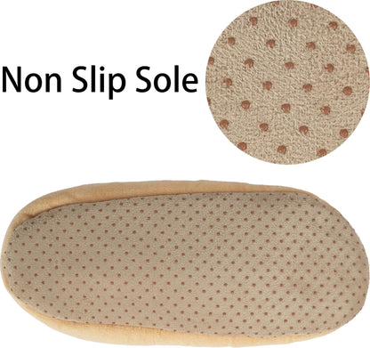 BenSorts Women Slipper Socks with Grippers House Winter Warm Cozy Funny Fuzzy Non Slip Grips Socks Gift Orange Bee Size 7 8 8.5