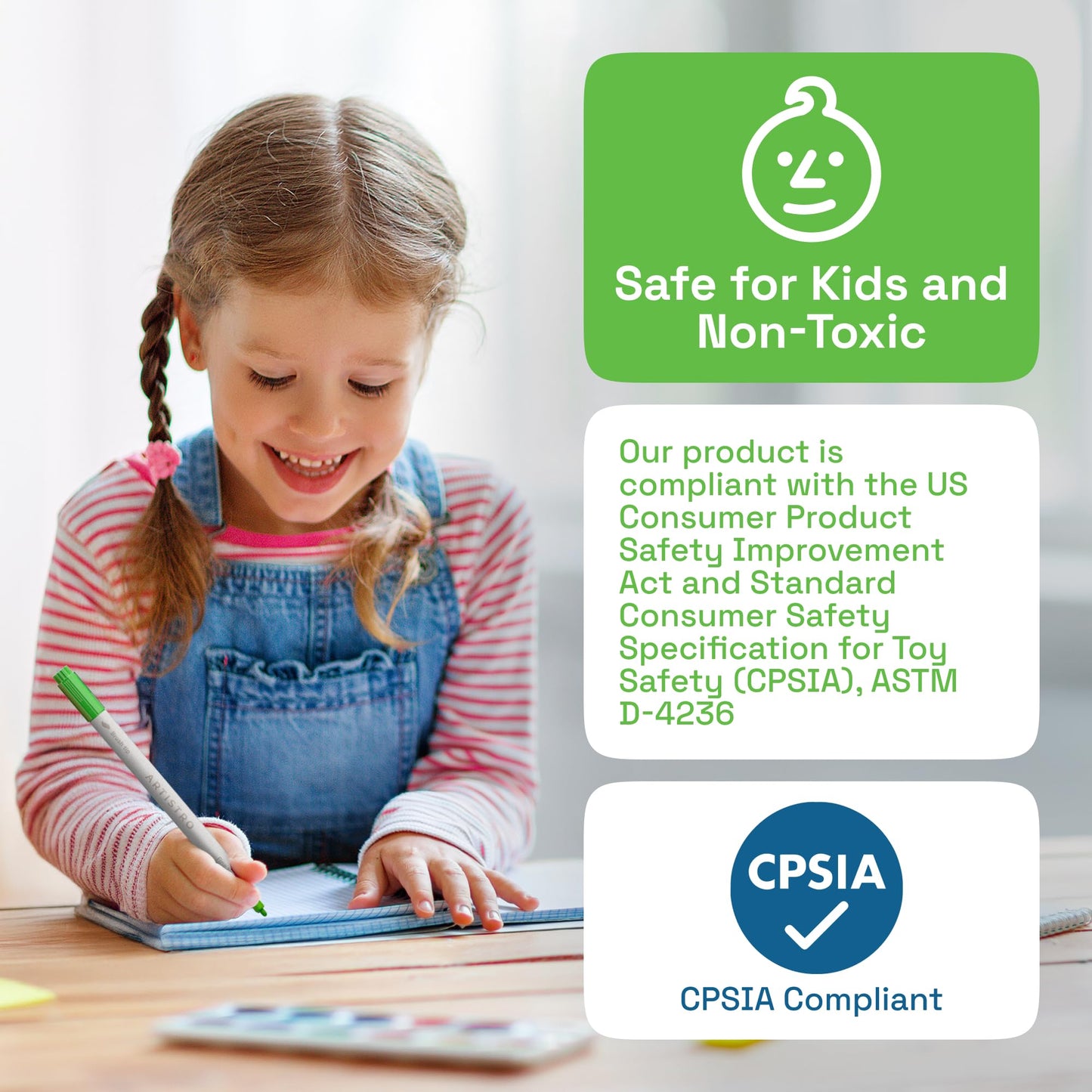 ARTISTRO Acrylic Paint Markers for Fabric, Rock, Wood, Glass, Craft - 24 Quick Dry Dual-Tip Fabric Paint Pens for Halloween Decorations - Pumpkin Painting Kit, Art Supplies, Christmas Gift