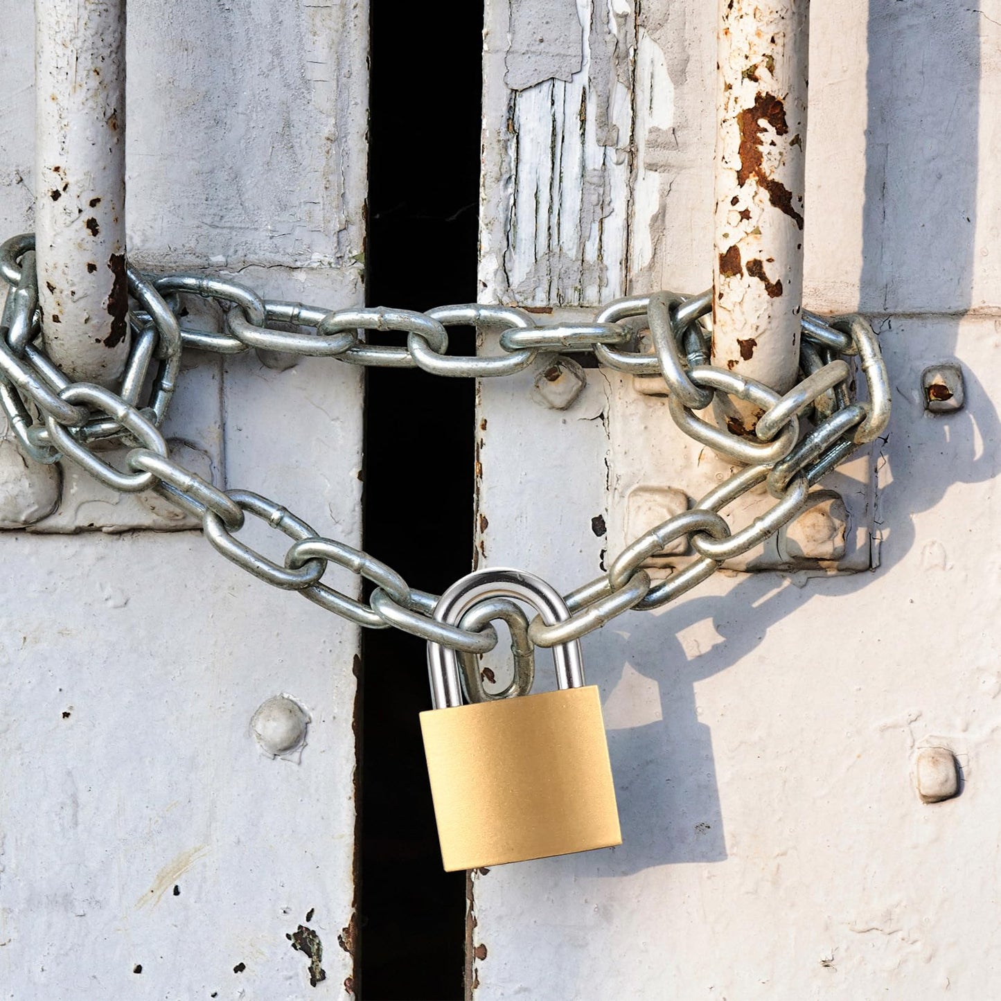 4 Pcs Small Keyed Padlocks with Keys, Pad Locks,Solid Brass Padlock with Key, Lockers Locks with Same Keys for Toolbox, Sheds, Storage Unit, Gym, Fence, Lockers Padlocks