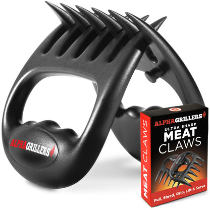 Alpha Grillers Meat Shredder Claws - Grilling Accessories Gifts for Men Dad Him Husband Son Boyfriend Birthday - BBQ Accessories Grill Puller for Cooking Shredding Barbecue Smoker Pulled Pork Chicken