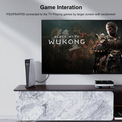 8K HDMI 2.1 Cables 6FT 5-Pack, High Speed HDMI Gaming Monitor Cable for PS5 TV-8K ARC&eARC HDMI Cord-165/180/240Hz, HDCP2.3, 3D/HDR10 for Soundbar, PS5, PS4, TV, Xbox, Roku, Cinema, Computer, Monitor