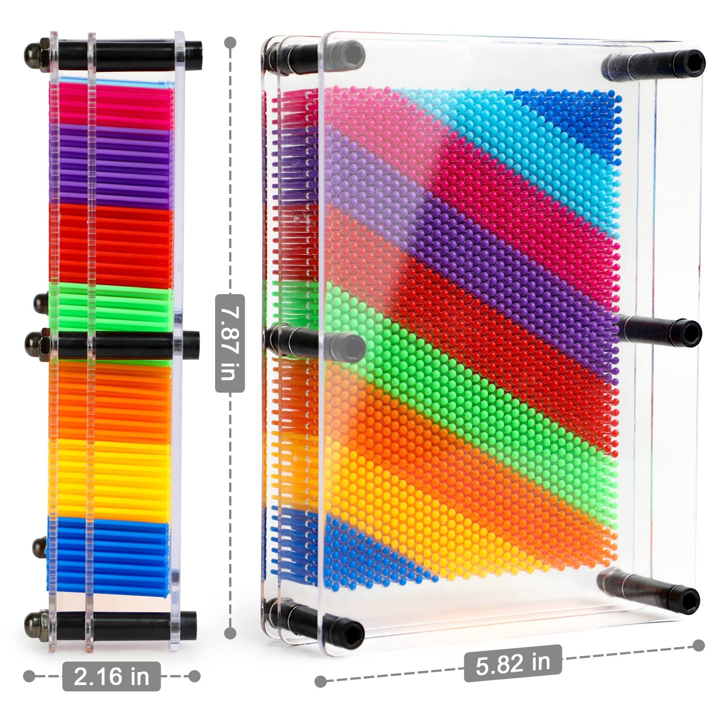 3D Pin Art Sensory Toys for Kids 5-7, Pin Art Board Impression Sensory Toys for Kids with Autism, Autism Gifts for Autistic Children Age 3, 4, 5, 6, 7, 8, 9, 10+ Years Old Boys Girls