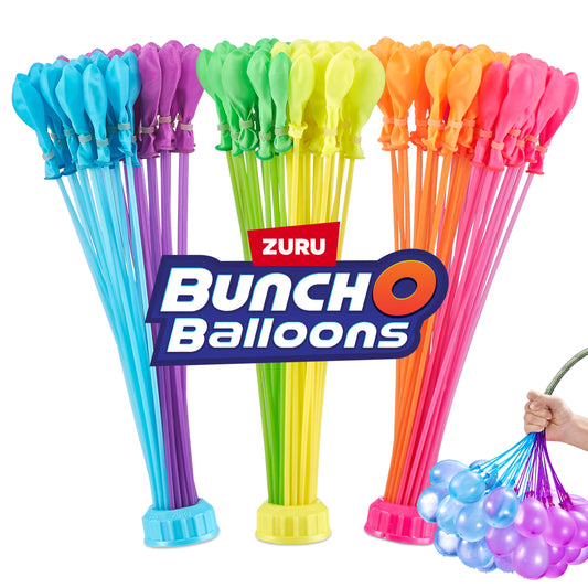 Bunch O Balloons Tropical Party by ZURU, 100+ Rapid-Filling Self-Sealing Tropical Colored Water Balloons for Outdoor Family, Friends, Children Summer Fun (3 Count)